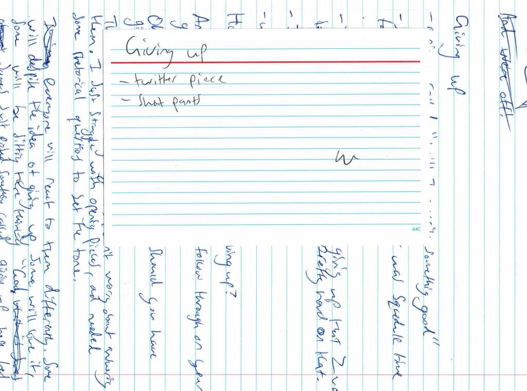 I had three different titles for this piece but have settled on this&nbsp;one